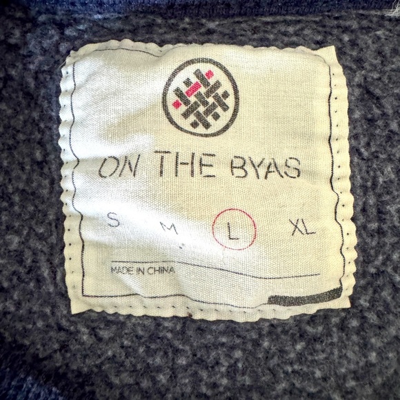 On the Byas Navy Graphic Sweatshirt - Picture 3 of 3
